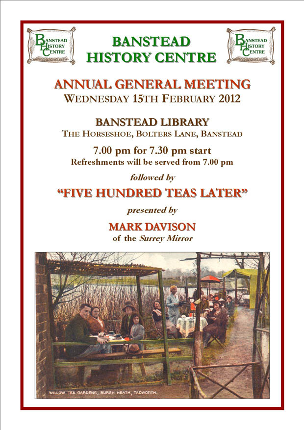 500 teas later - BHC AGM 2012